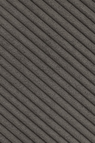 Canapé droit convertible Ernest - Anthracite - 3 places - En tissu velours côtelé