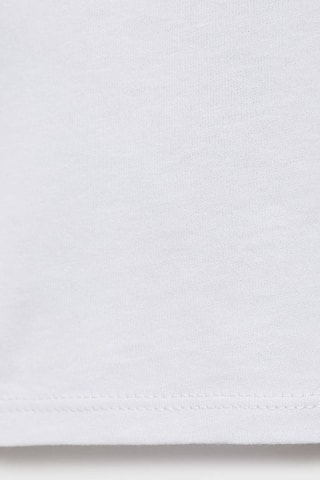 T-shirt en coton à volants - Bleu