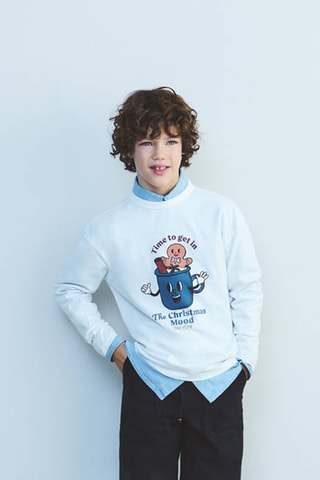 T-shirt motif imprimé - Blanc