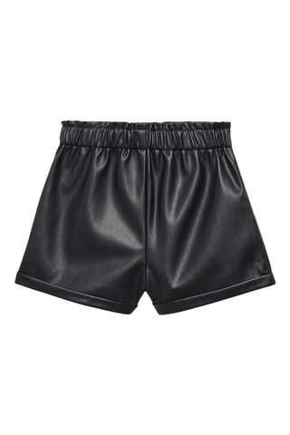 Short simili-cuir - Noir