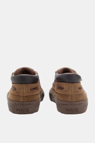 Chaussures cuir Velcro - Marron