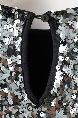 Robe à sequins - Noir