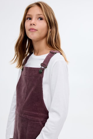 Robe chasuble velours côtelé - Rose