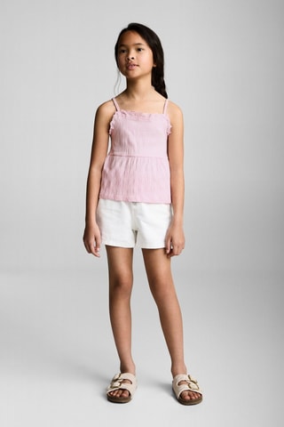 Top broderie suisse - Rose
