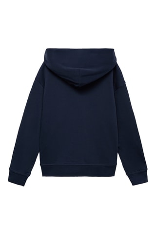 Sweat-shirt zippé à capuche - Bleu marine