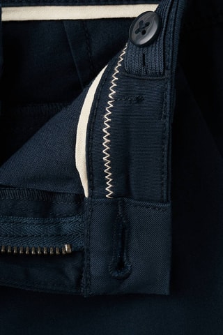 Pantalon chino avec ourlet - Bleu marine