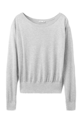 Pull-over col bateau - Gris