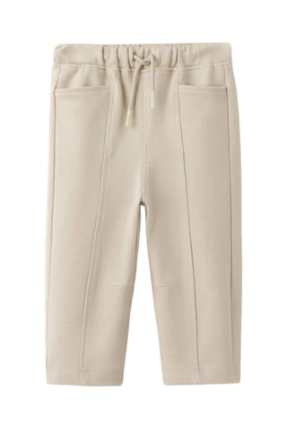 Pantalon jogging détail coutures - Beige