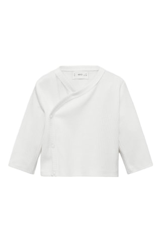 T-shirt col en V - Blanc
