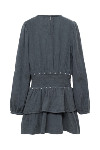 Robe ornement volants paillettes - Anthracite