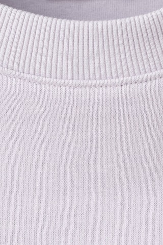 Sweat-shirt coton texte - Violet