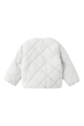 Anorak matelassé imperméable à losanges - Gris clair