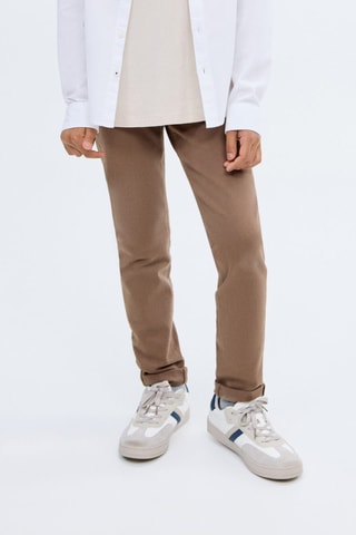 Pantalon droit - Marron