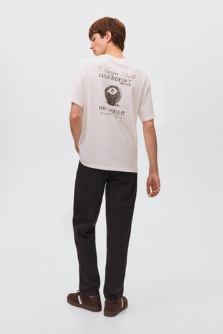 T-shirt en coton oversize - Blanc