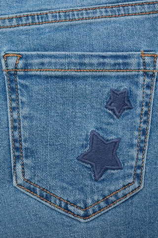 Jean skinny bord étoiles - Bleu