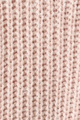 Pull-over maille col montant - Rose