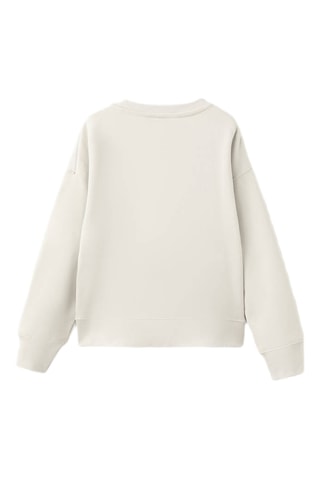 Sweat-shirt coton imprimé - Gris