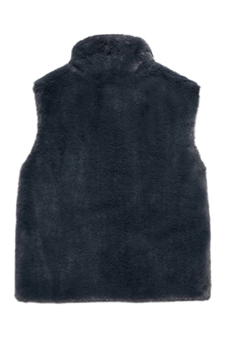 Gilet imitation fourrure - Gris
