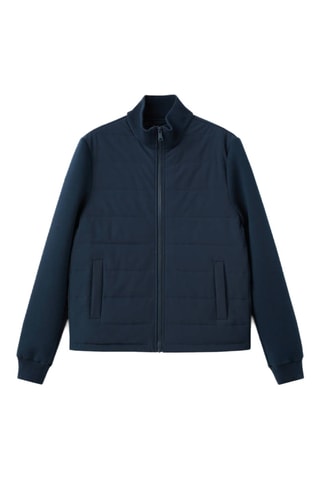 Anorak matelassé imperméable à losanges - Bleu marine