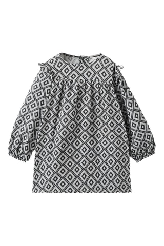 Robe en imprimé ethnique - Noir