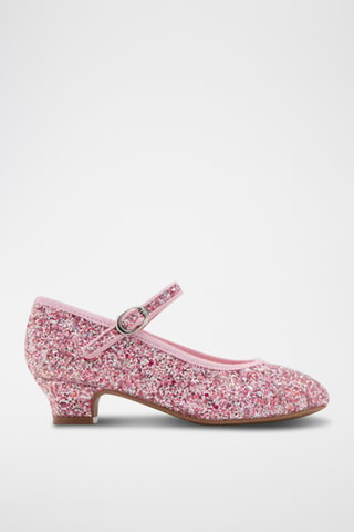 Chaussures à talon paillettes - Rose