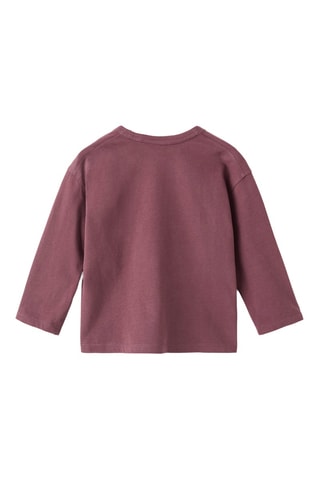 T-shirt empiècements décoratifs - Rouge