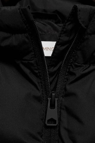 Gilet long capuche - Noir