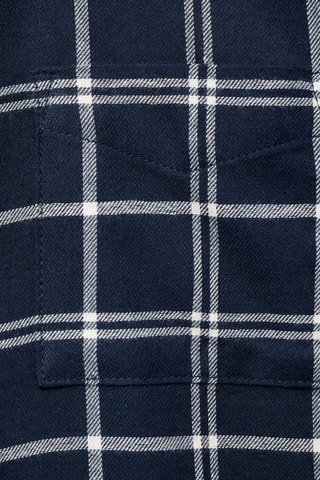 Chemise à carreaux en coton - Bleu marine