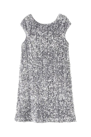 Robe courte à paillettes - Argenté