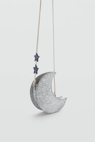 Sac lune paillettes - Argenté