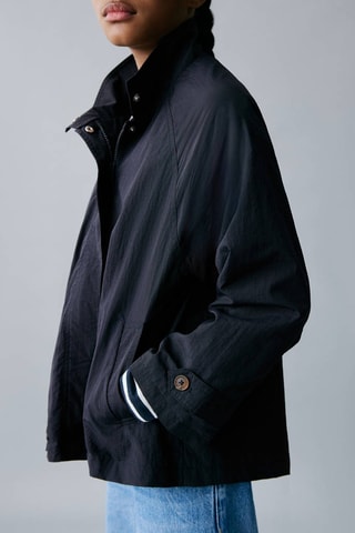 Trench détail boutons - Bleu marine