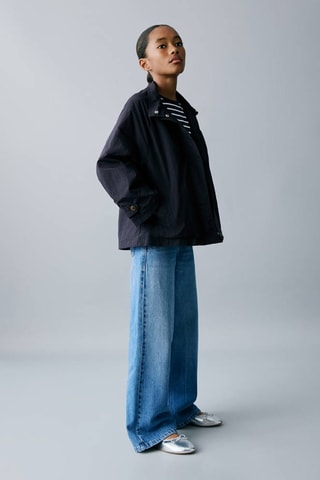 Trench détail boutons - Bleu marine