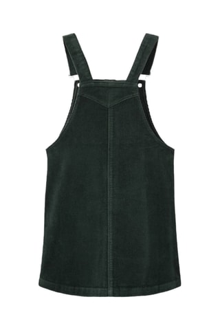 Robe chasuble velours côtelé - Vert