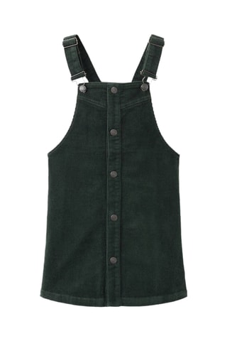 Robe chasuble velours côtelé - Vert