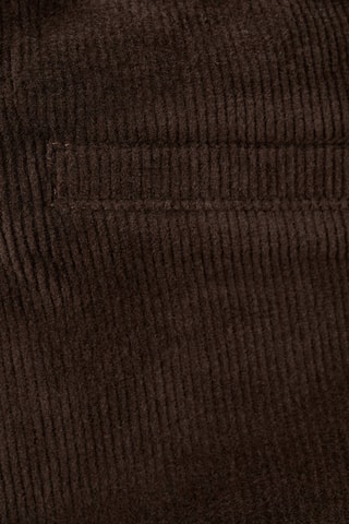 Pantalon droit en velours côtelé - Marron