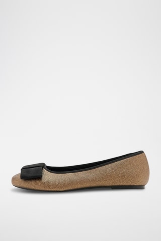Ballerines à nœud - Doré