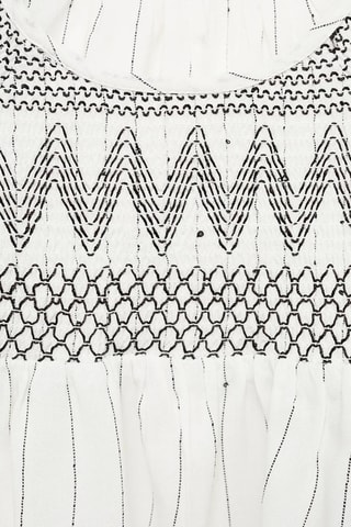 Blouse détails brodés - Blanc