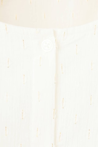 Blouse Lurex volants - Blanc
