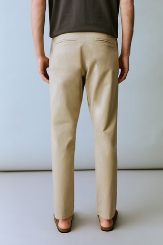 Pantalon chino coton - Beige