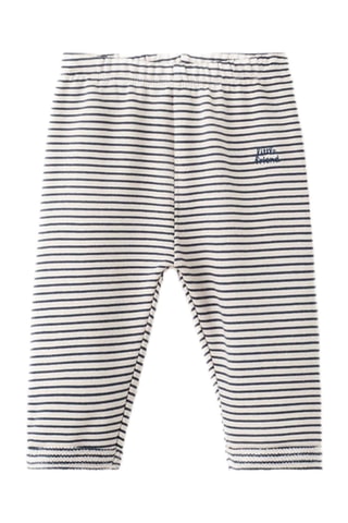 Jogger en coton imprimé à rayures - Beige
