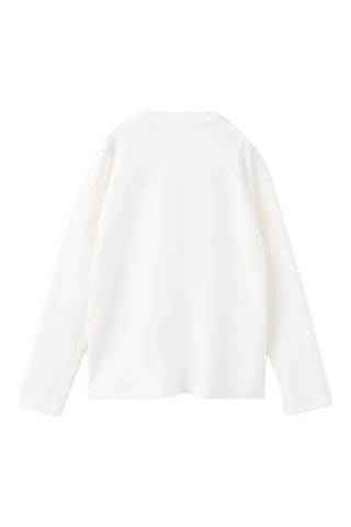 T-shirt couture poche - Blanc