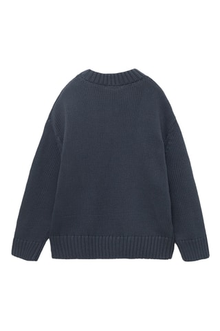 Pull-over maille manches longues - Bleu marine