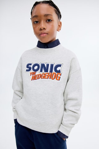 Sweat-shirt Sonic - Gris