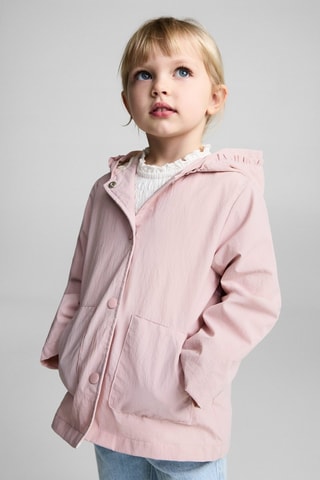 Veste imperméable à capuche - Rose