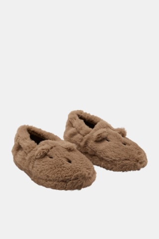 Chaussons ours - Marron