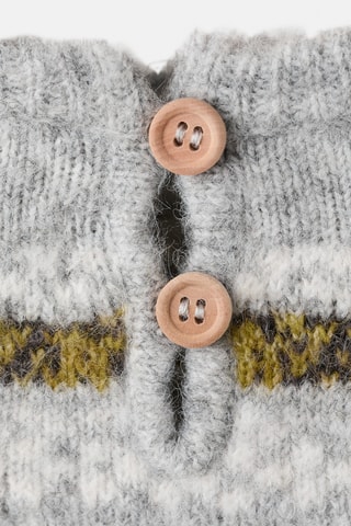 Pull-over maille jacquard - Gris