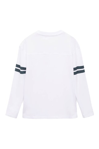 T-shirt brodé imprimé - Blanc