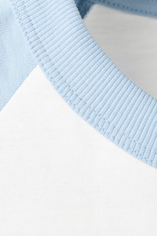 T-shirt bicolore - Blanc
