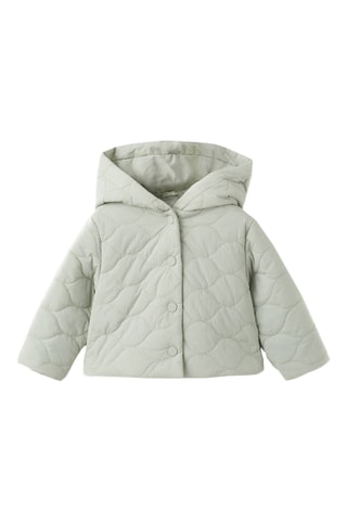 Veste à capuche matelassée - Vert