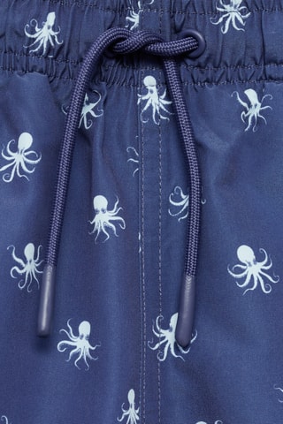Maillot de bain imprimé poulpes - Bleu marine